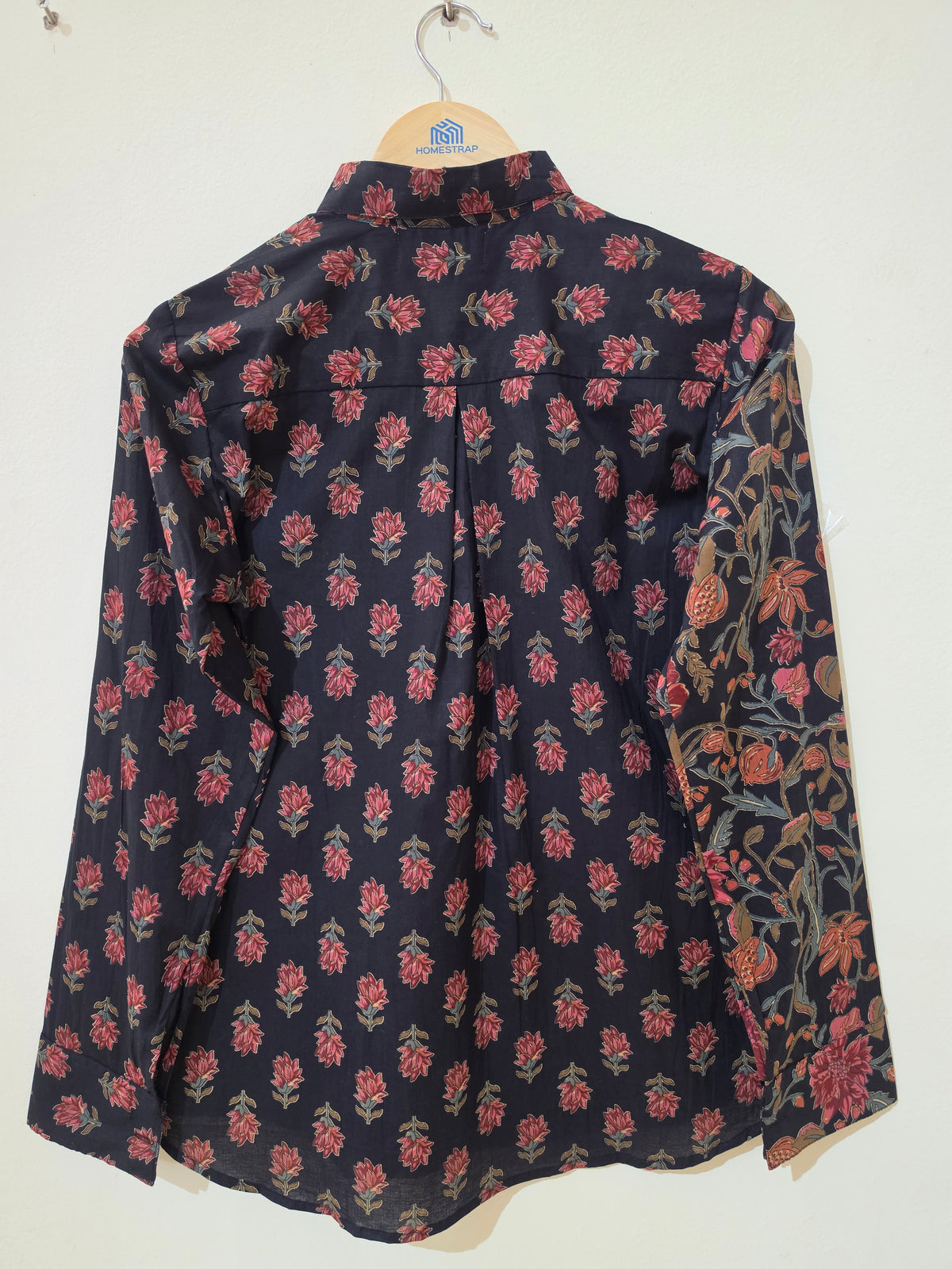 Black Bagru Print Kalamkari Cotton Shirts