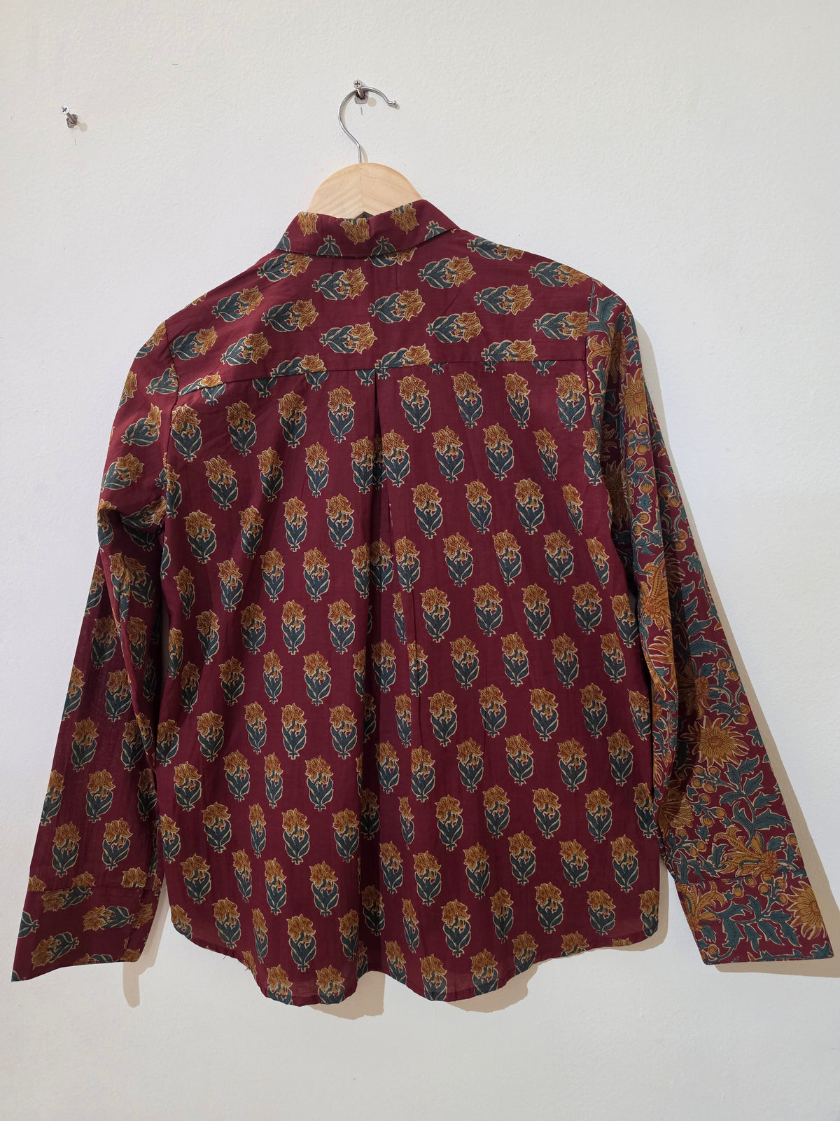 Marron Bagru print Kalamkari Cotton Shirts