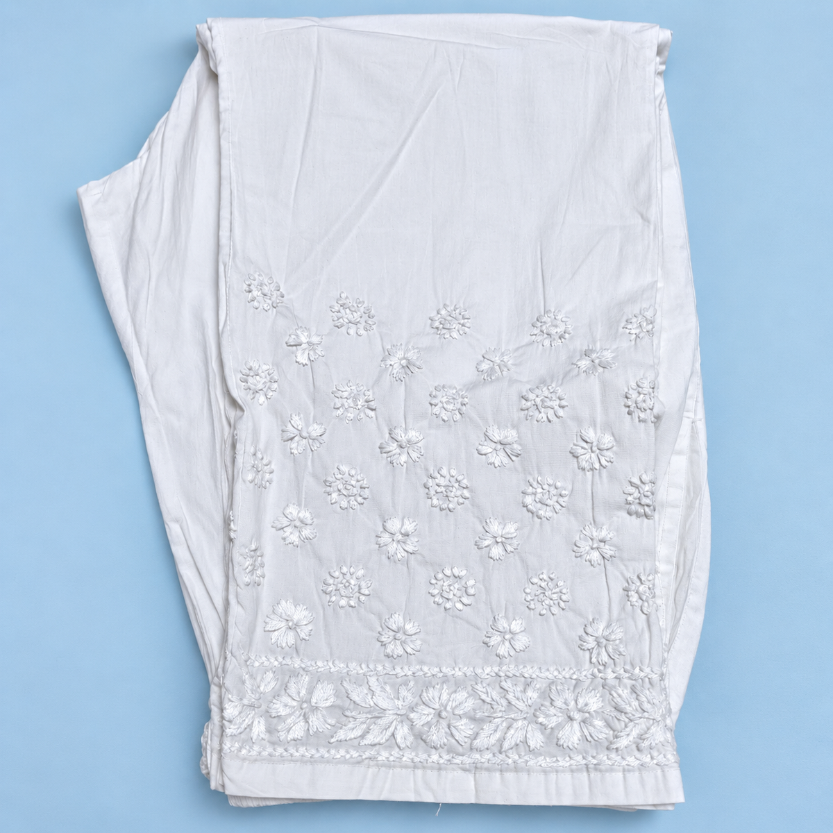 Chikankari White Salwar