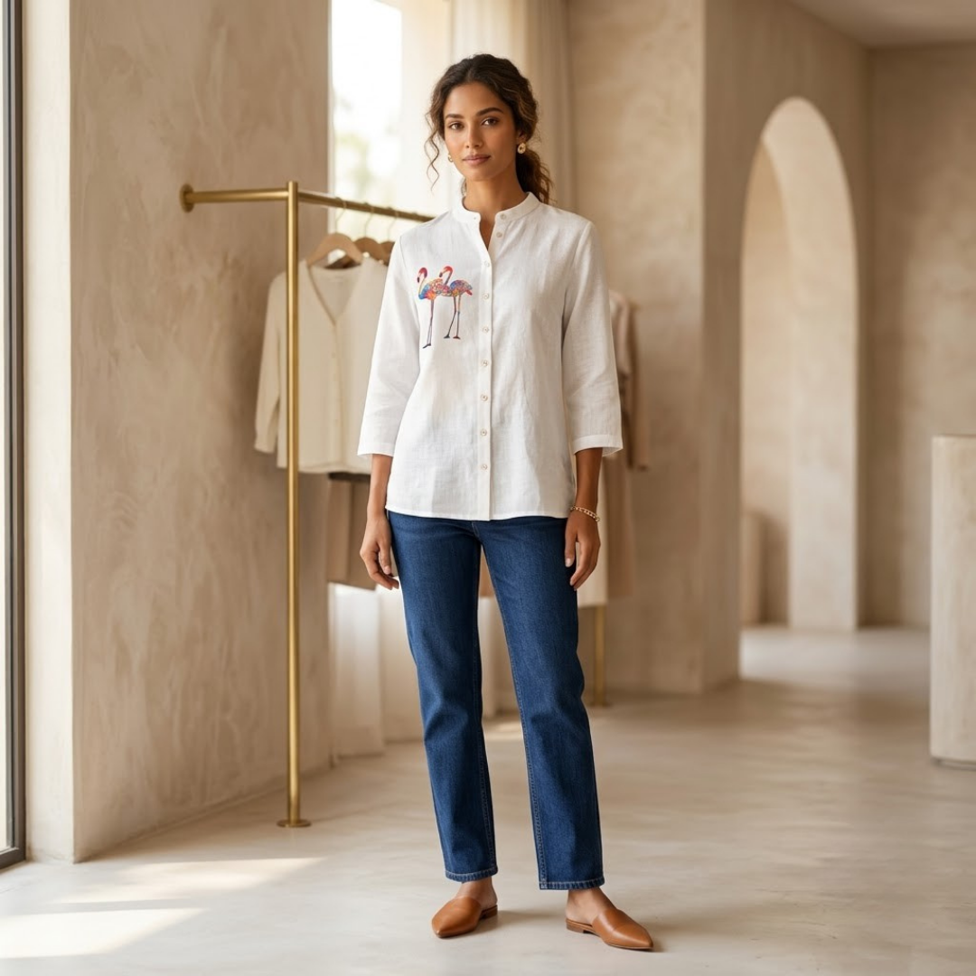 White Linen Shirt