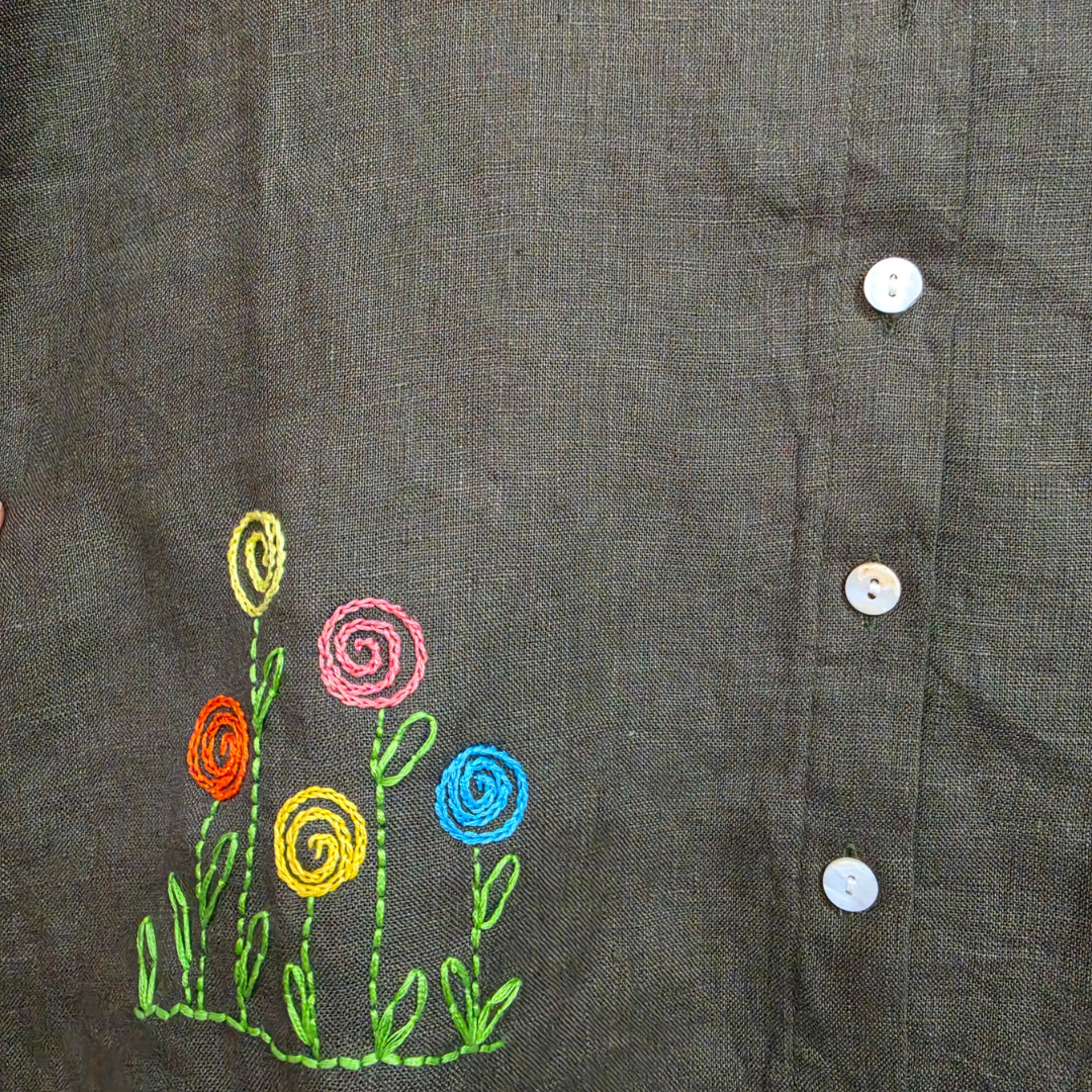 Sage Green Linen Shirt