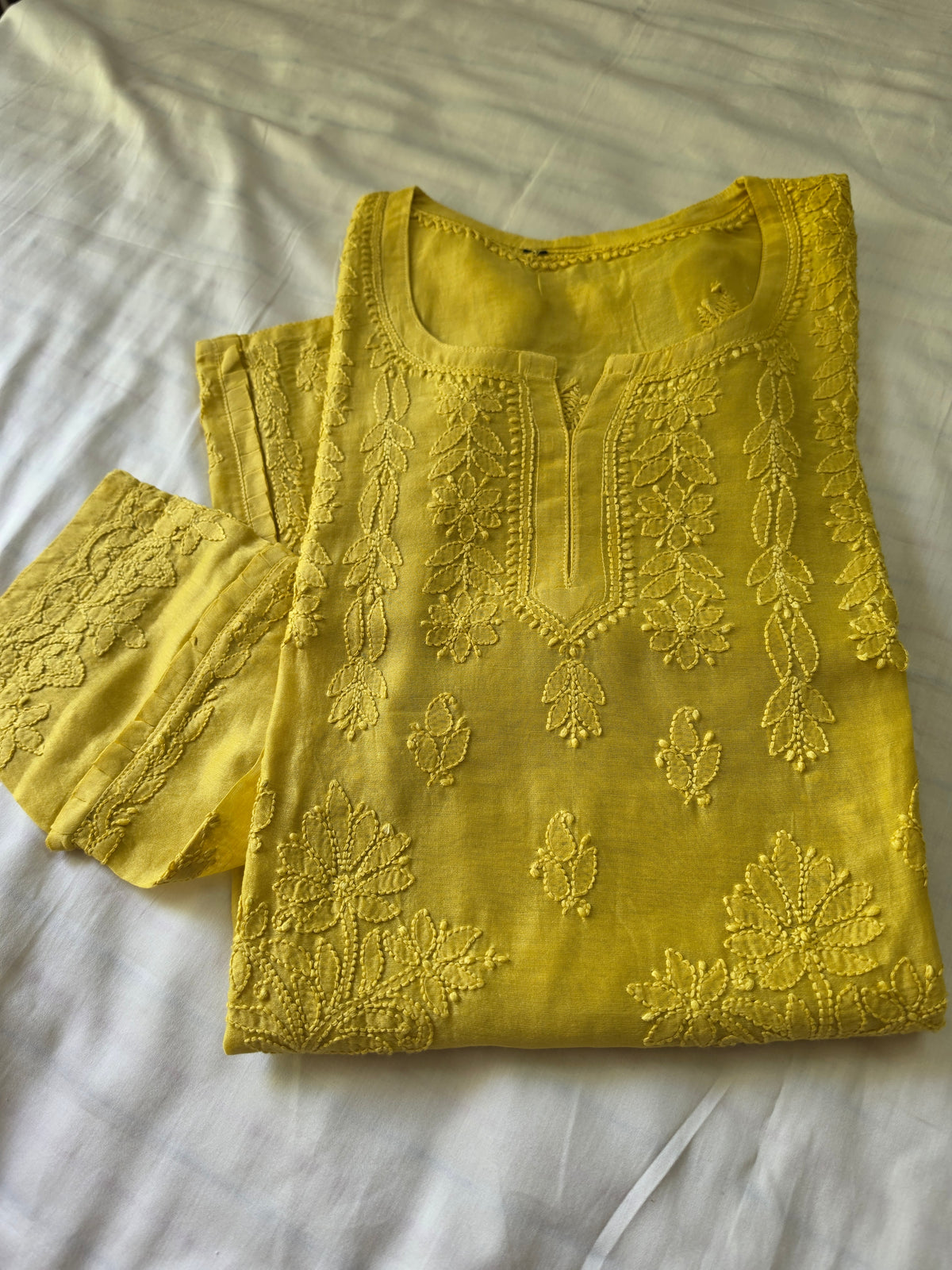 Mustard Yellow Short Kurta