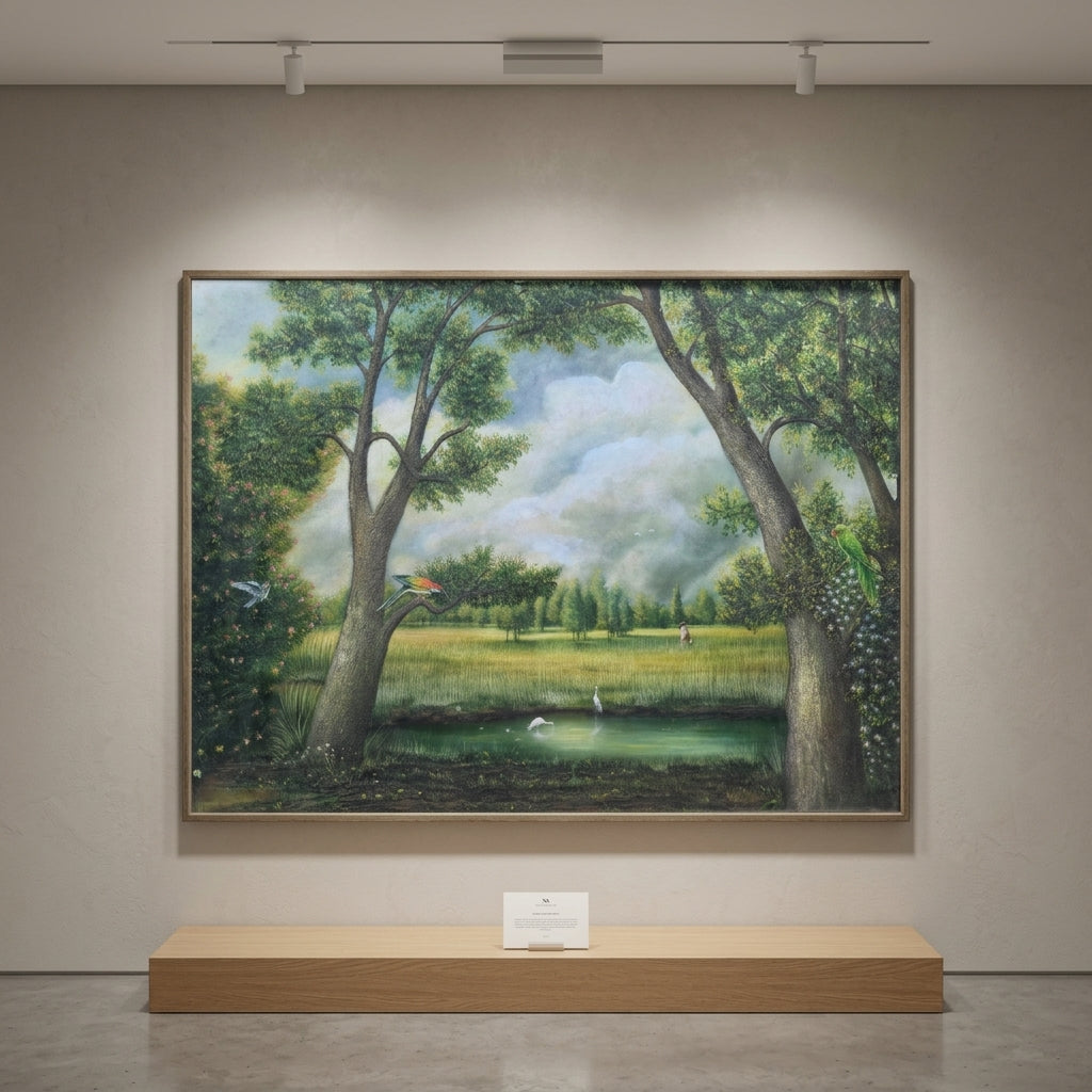 Nature landscape oil painting