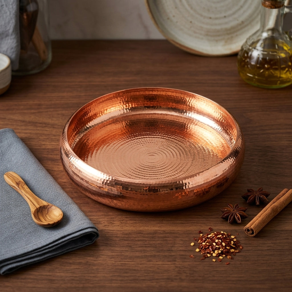 Handcrafted Hammered Copper Urli