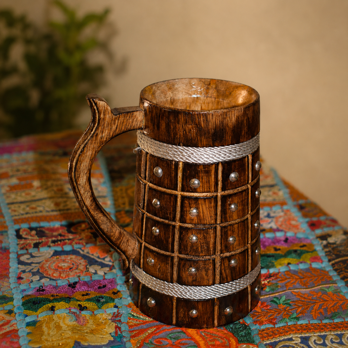 Wooden Handcrafted Beer Mug