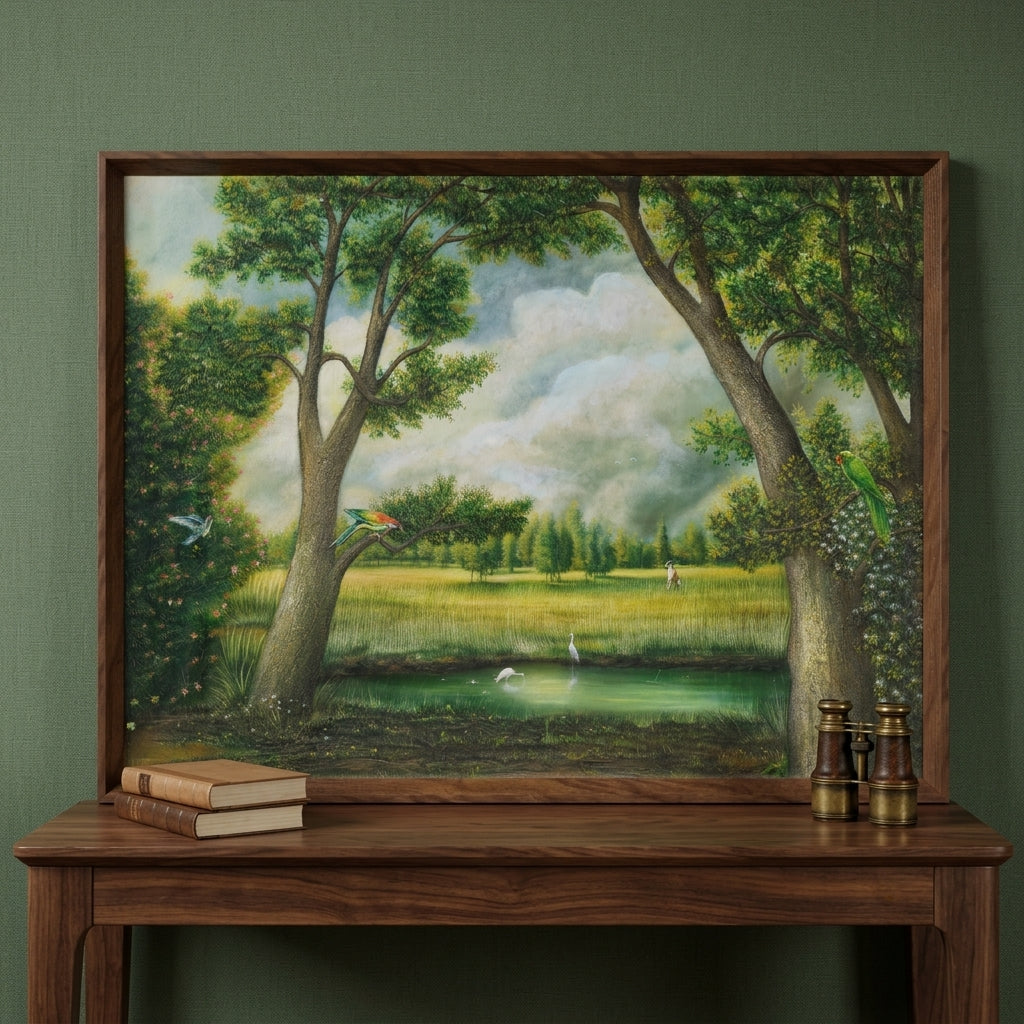 Nature landscape oil painting