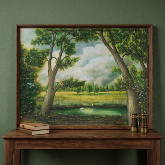 Nature landscape oil painting