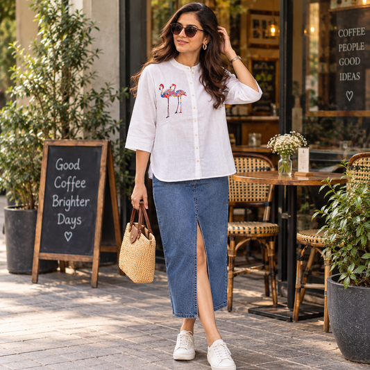 White Linen Shirt