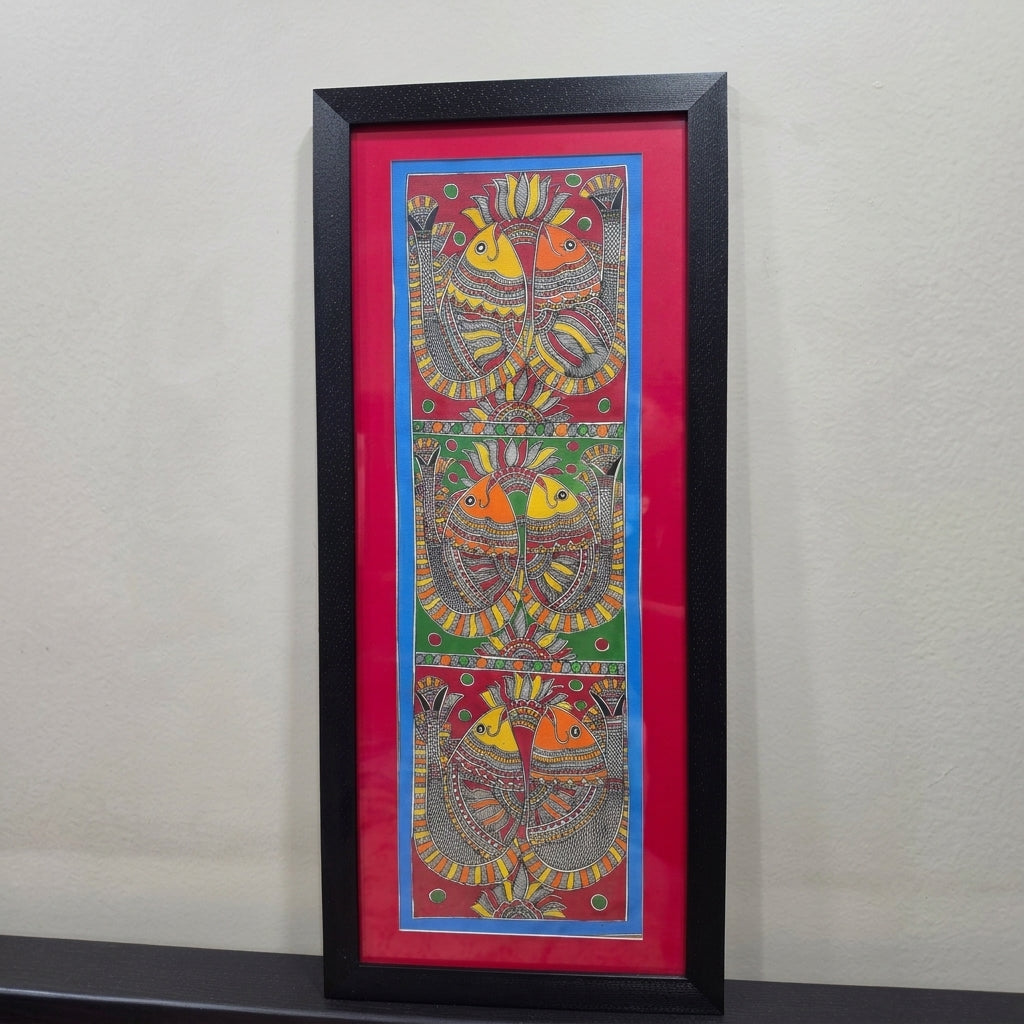 Fish Madhubani paintings