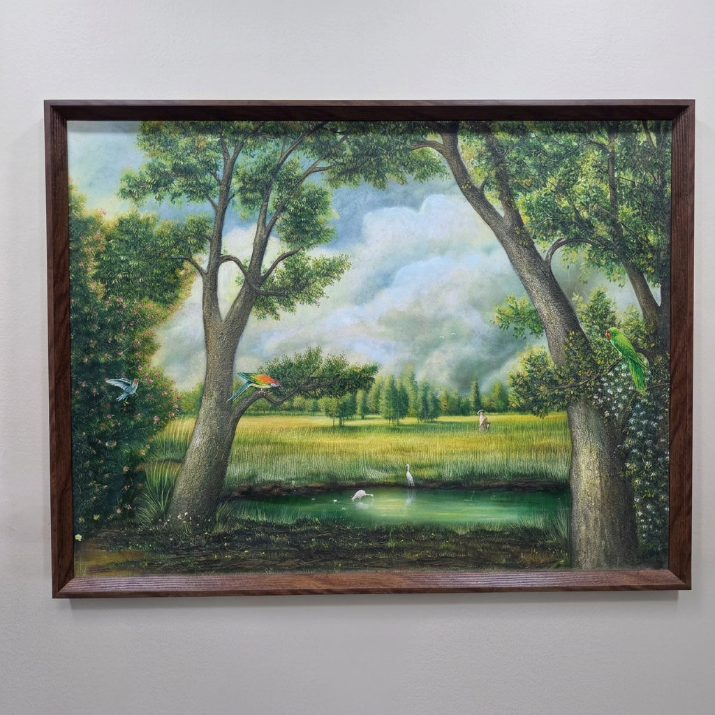Nature landscape oil painting